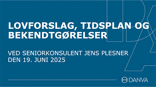 Lovforslag bekendtgoerelser og tidsplan