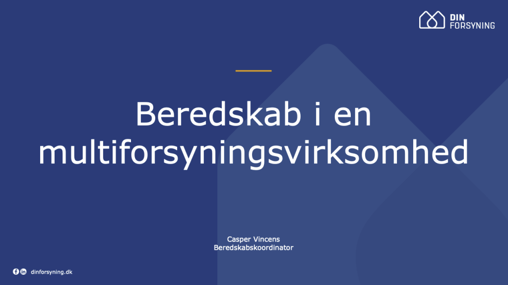 Beredskab i en multiforsyningsvirksomhed