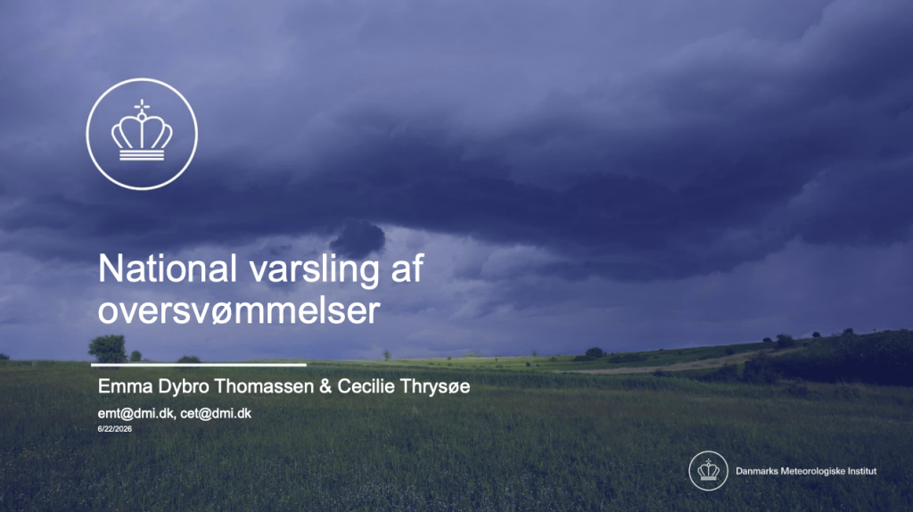 National varsling af oversvømmelser