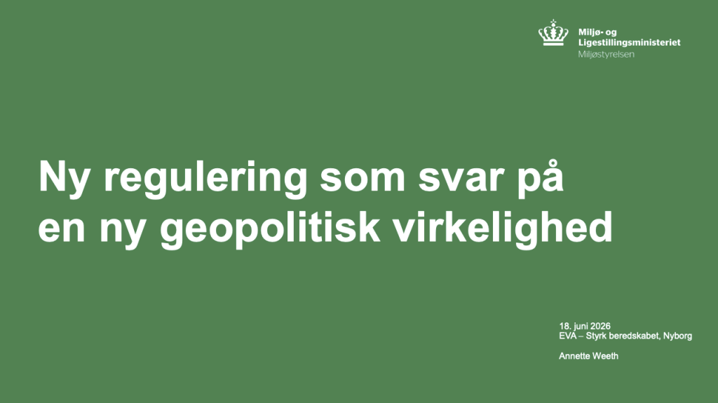 Ny regulering som svar på en ny geopolitisk virkelighed